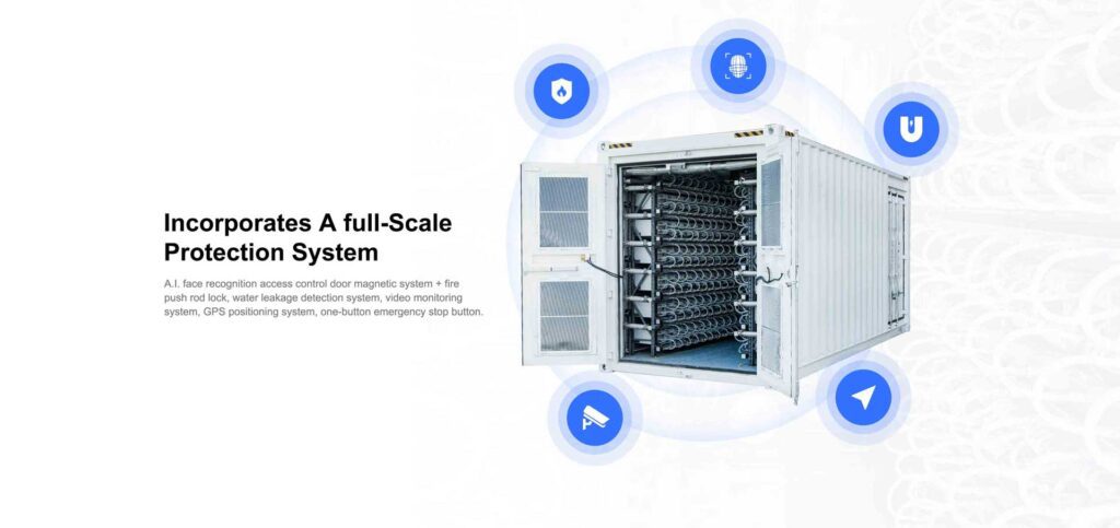 Bitmain Antspace HK3 V6 Hydro Cooling Mining Farm Container